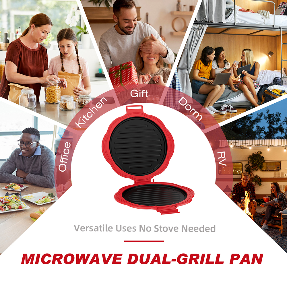 Microwave Dual-Grill Pan