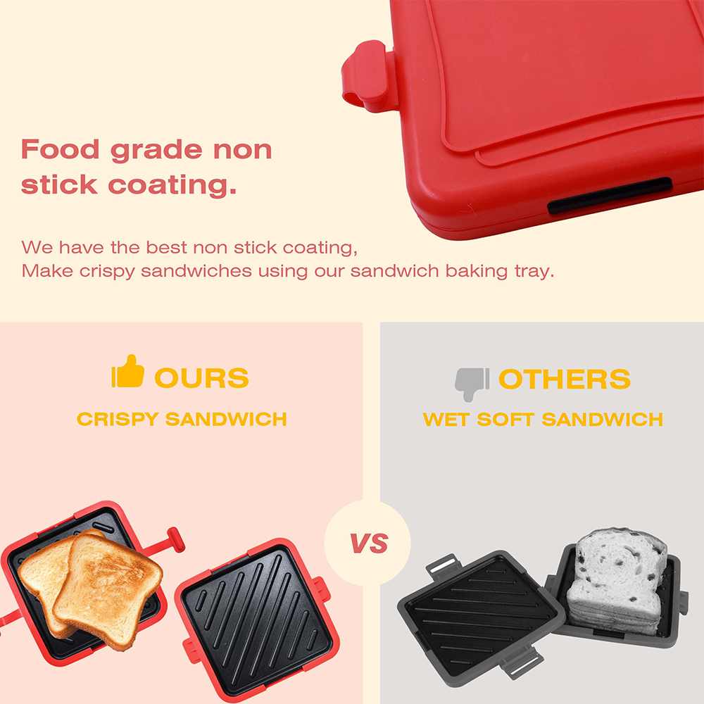 Microwave Dagonal Sandwich Pan