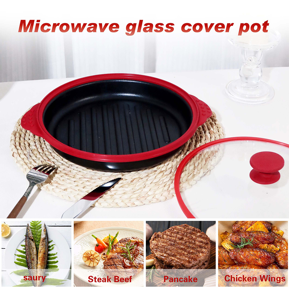 Microwave Glass Lid Round Pot