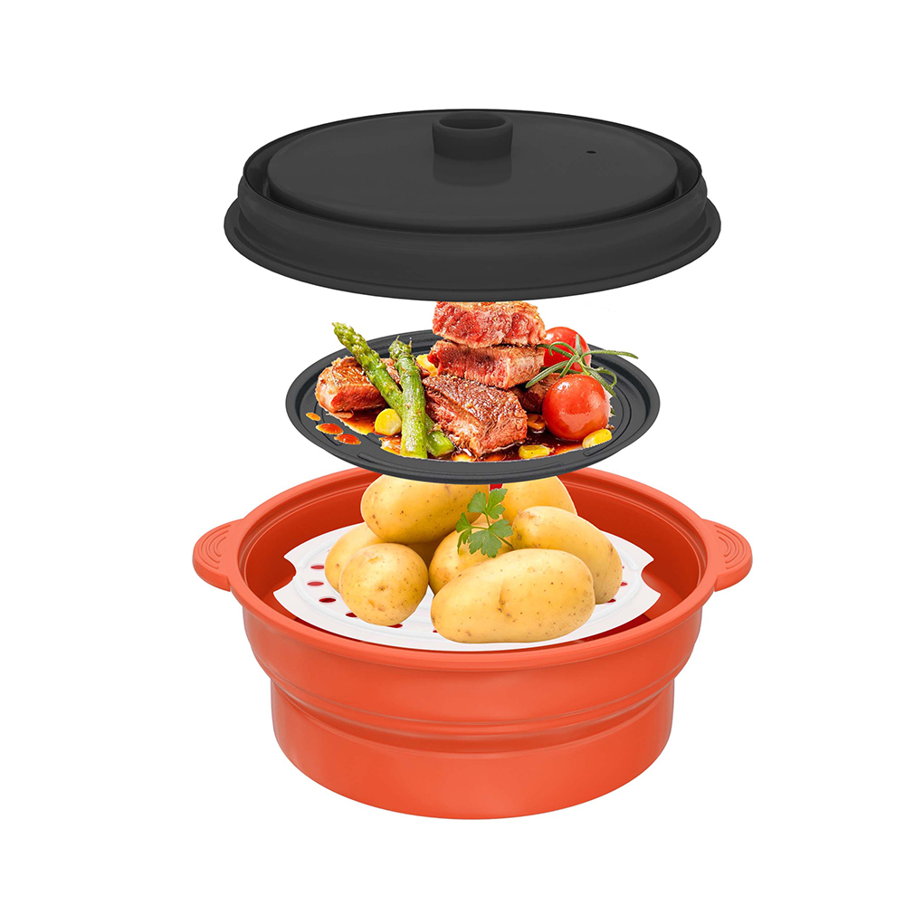 Microwave Folding Bowl For Steaming and Baking