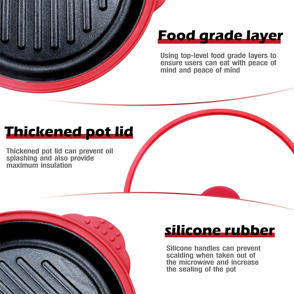 Microwave Glass Lid Round Pot