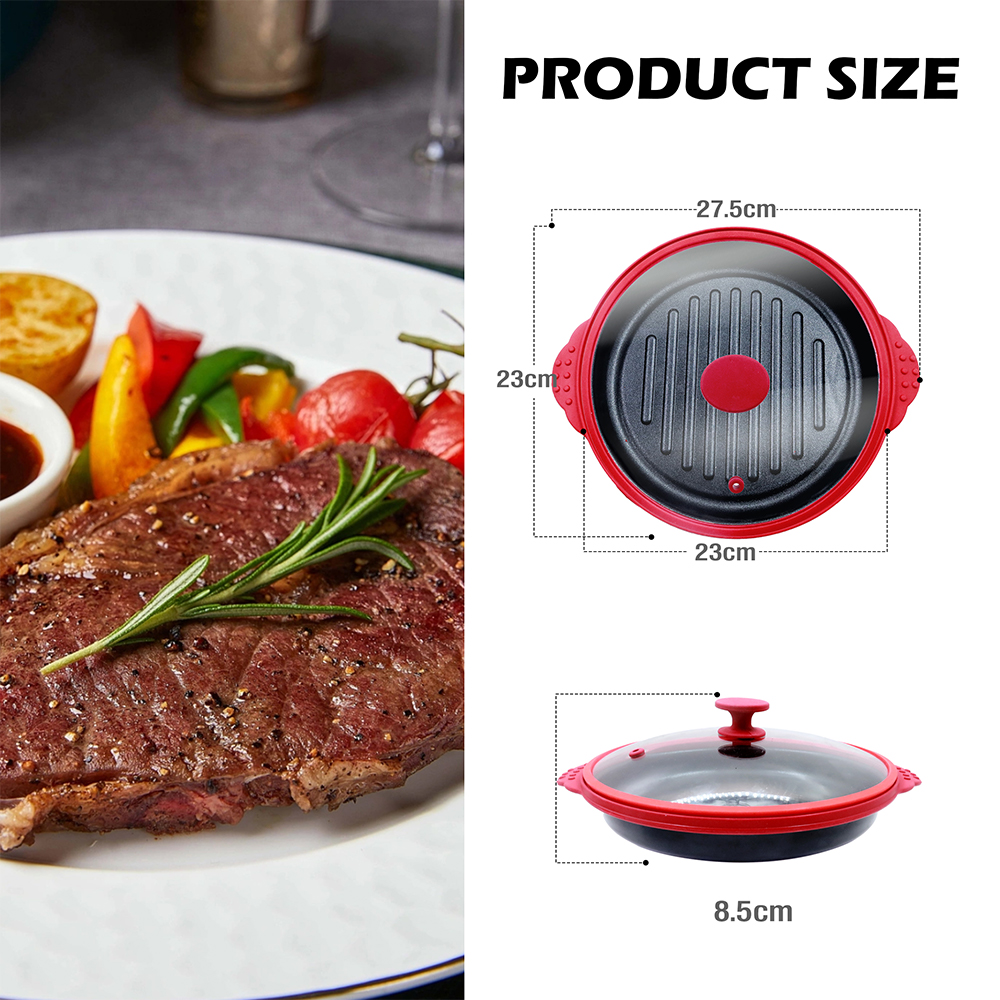Microwave Glass Lid Round Pot