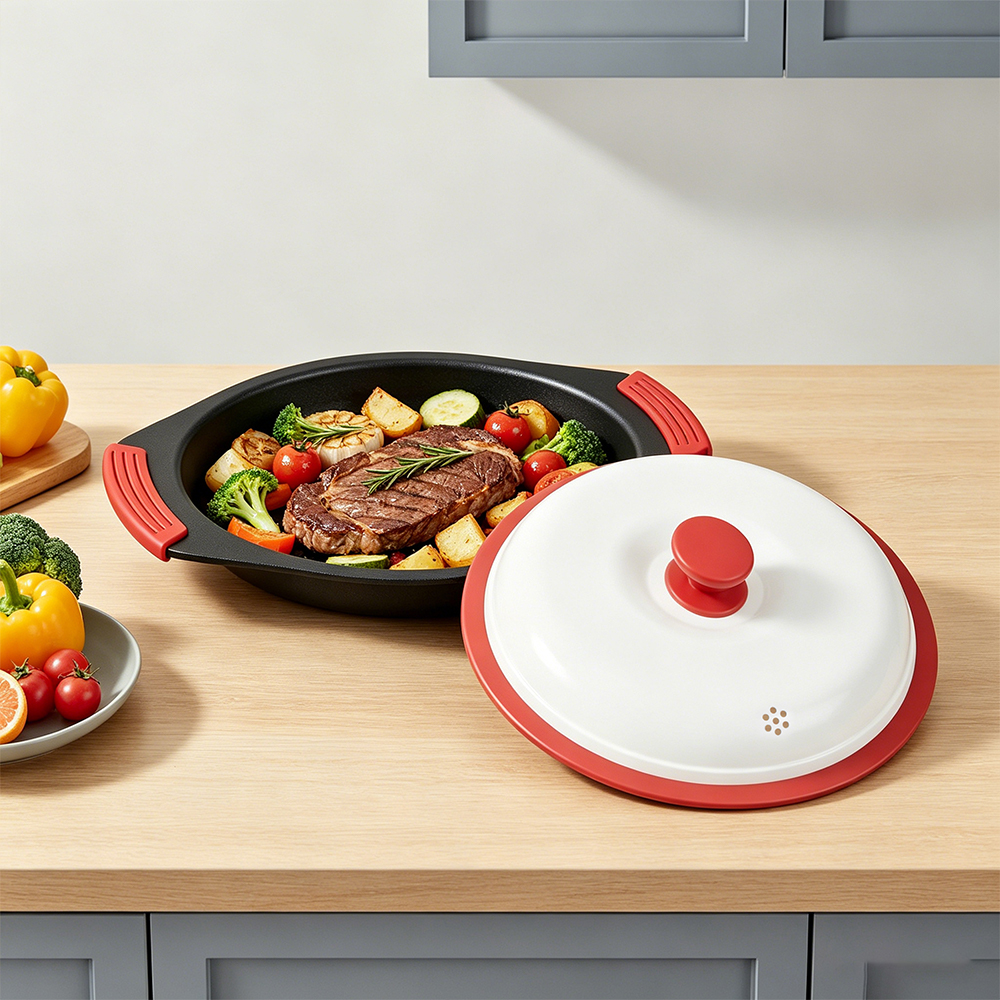 Microwave Shallow Big-Ear Grill Pan