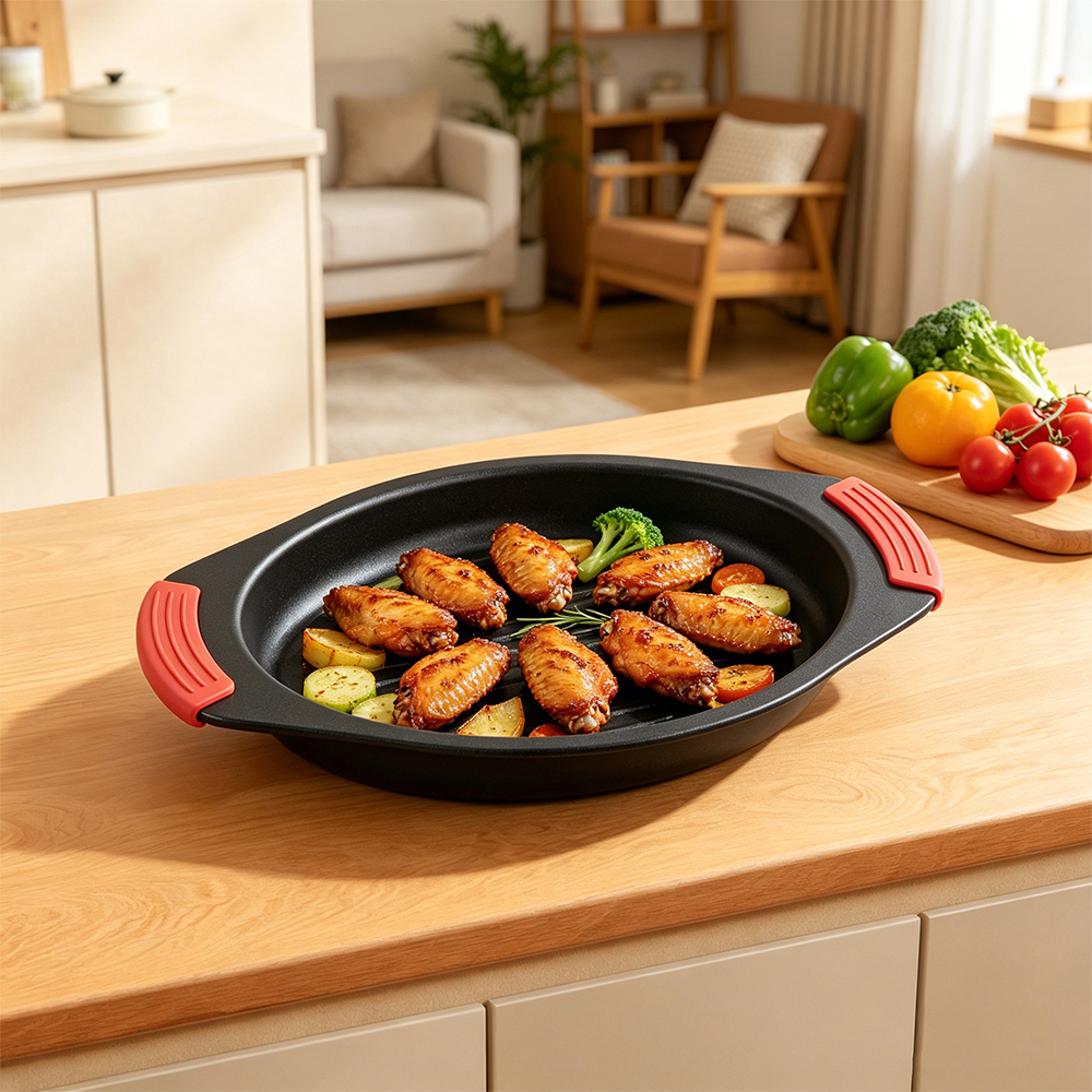 Microwave Shallow Big-Ear Grill Pan
