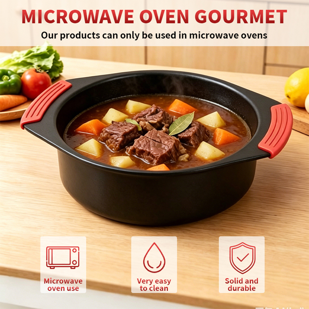 Microwave Deep Big-Ear Grill Pot