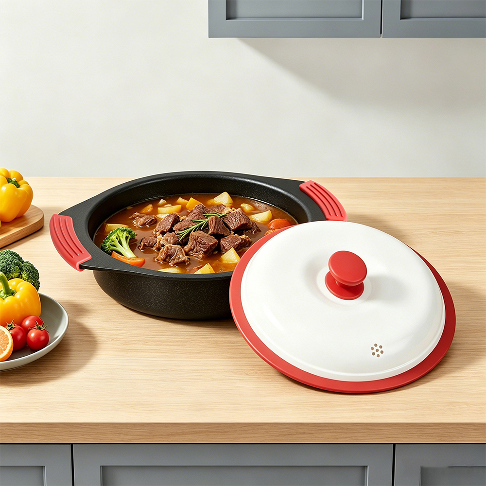 Microwave Deep Big-Ear Grill Pot