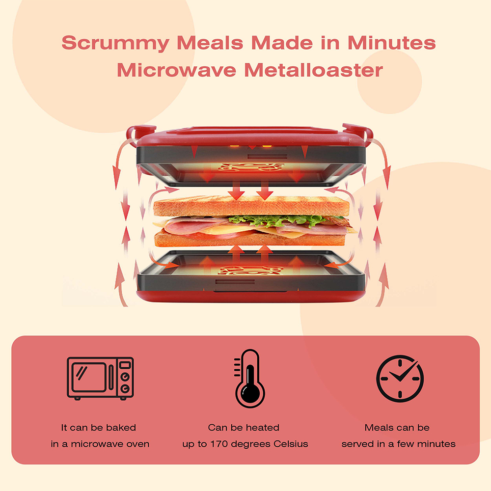 Microwave Dagonal Sandwich Pan