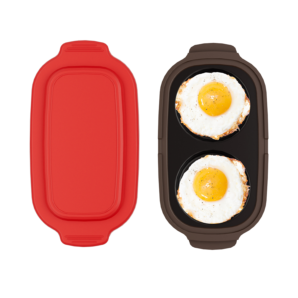 Microwave Long Frying Pan with Lid