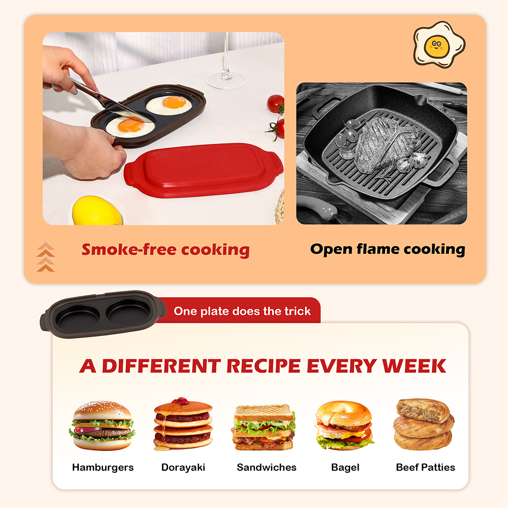 Microwave 3-Piece Frying Pan Set