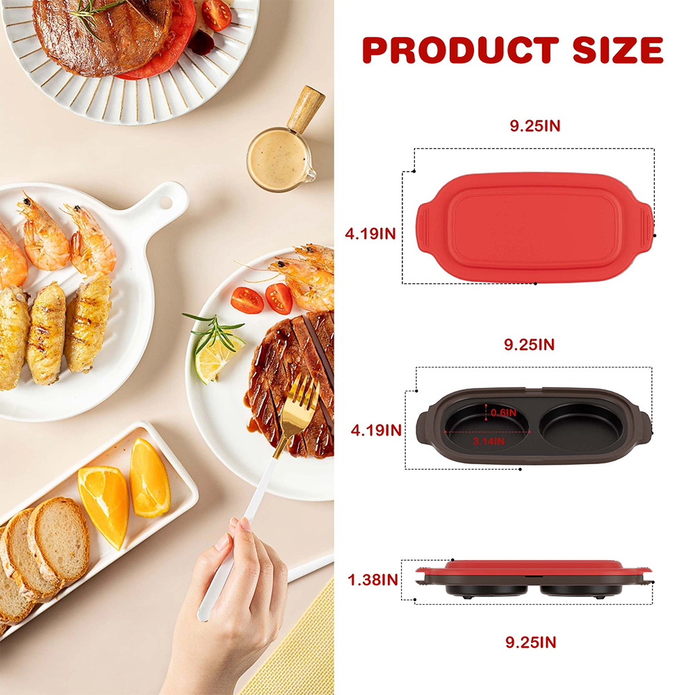 Microwave Long Frying Pan with Lid