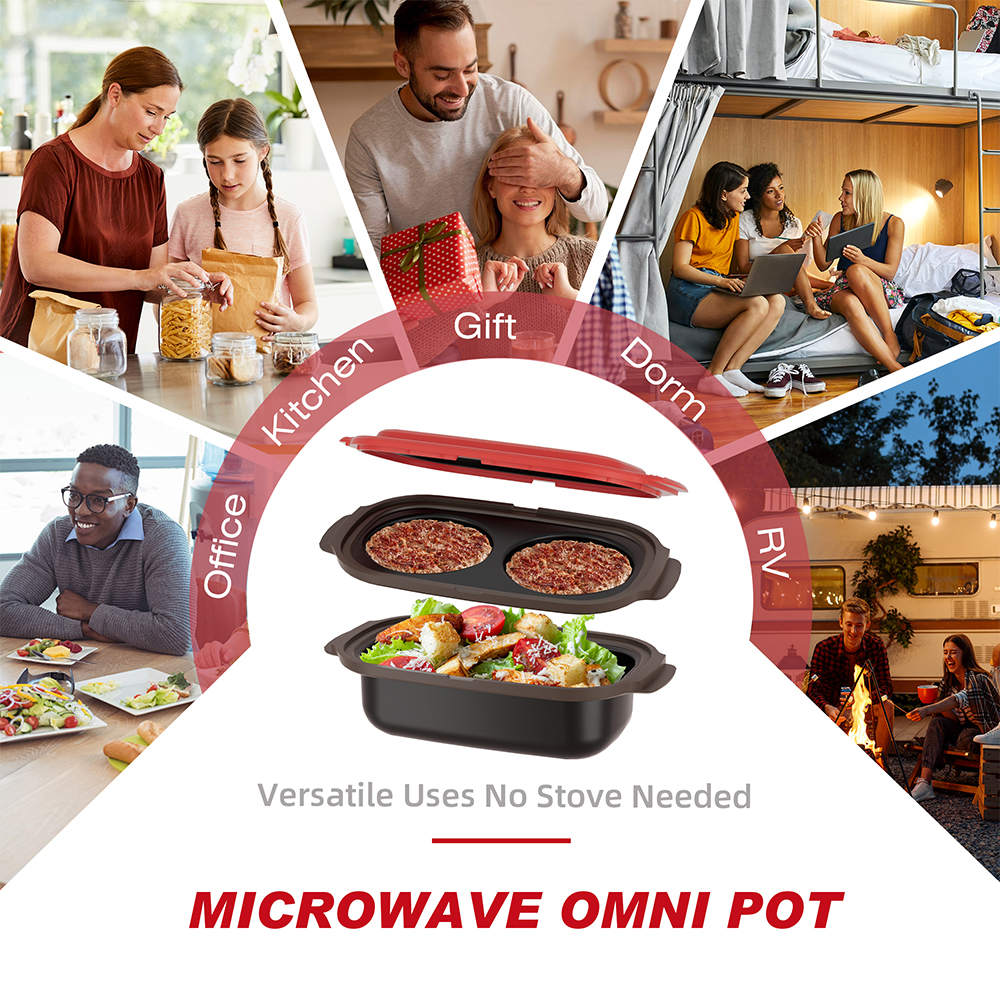 Microwave 3-Piece Frying Pan Set